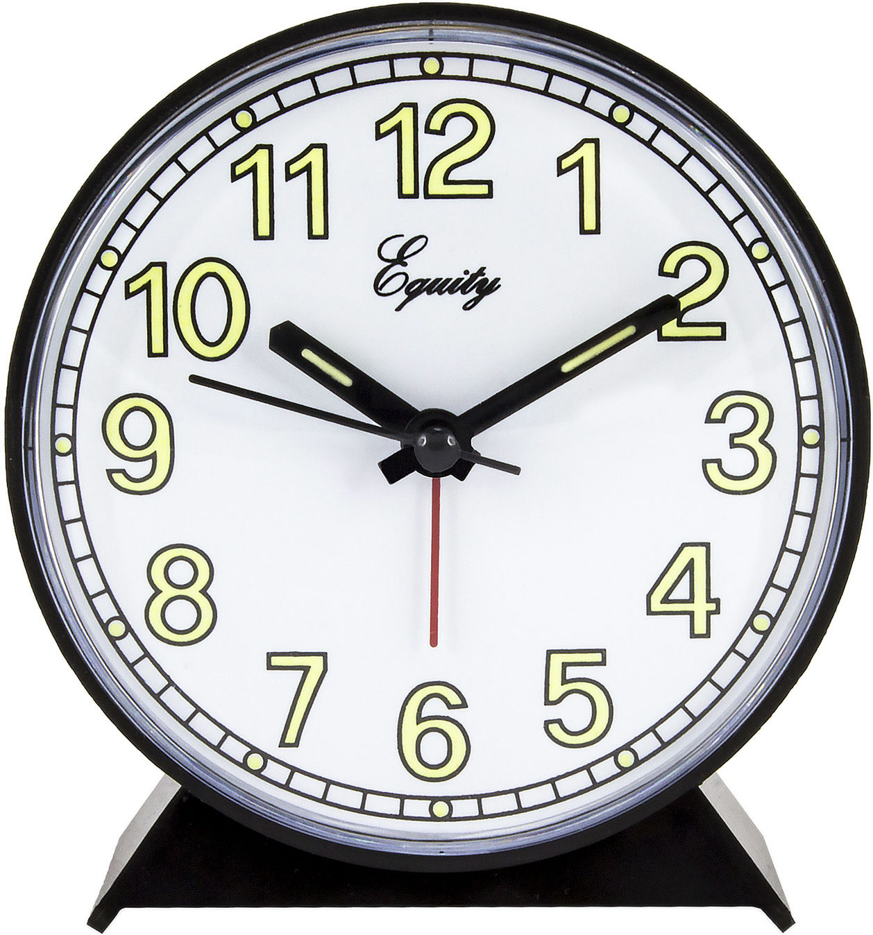 ALARM CLOCK 4.5″ QUARTZ-BLACK  BATTERY POWERED