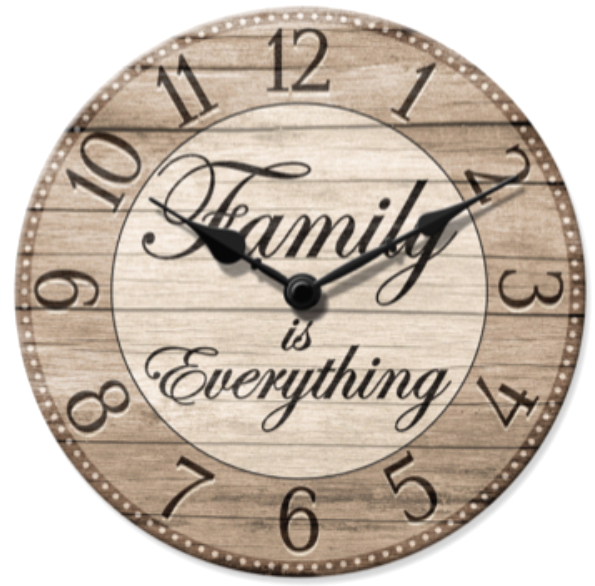 WALL CLOCK-11″ FAMILY