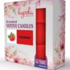 SCENTED VOTIVE CANDLES 9 PK –  STRAWBERRY - Image 4