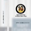 TAPERED CANDLES-12″ – 12 PACK  WHITE - Image 2