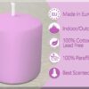 SCENTED VOTIVE CANDLES 9 PK –  VANILLA LAVENDER - Image 3