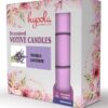 SCENTED VOTIVE CANDLES 9 PK –  VANILLA LAVENDER - Image 5