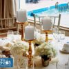 PILLAR CANDLE- 3″ TALL- 4 PACK  WHITE - Image 3