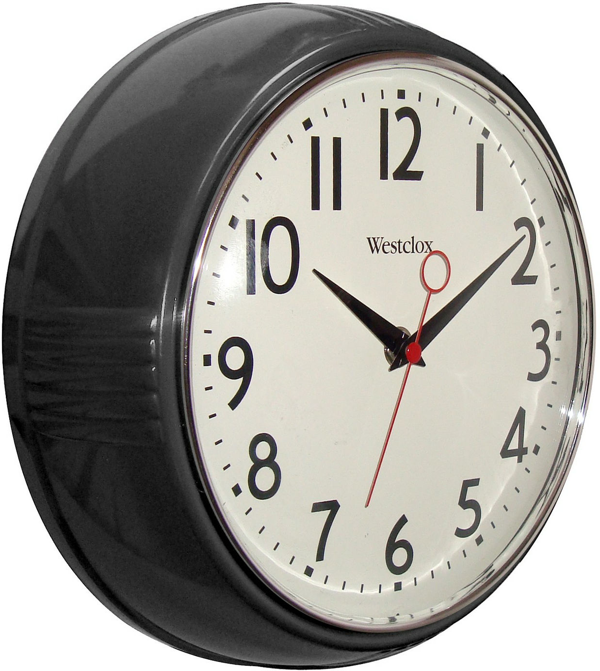 WALL CLOCK-9.75″ DEEP w-CHROME