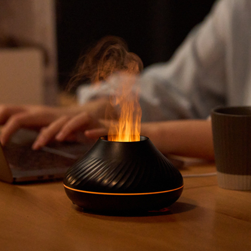RGB Flame Aroma Diffuser 130Ml 3d